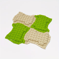 4pcs Irregular Baseplate Building Blocks for Children, Halloween Theme