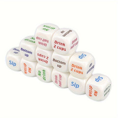 10PCS Drinking Dice Halloween Party Supplies