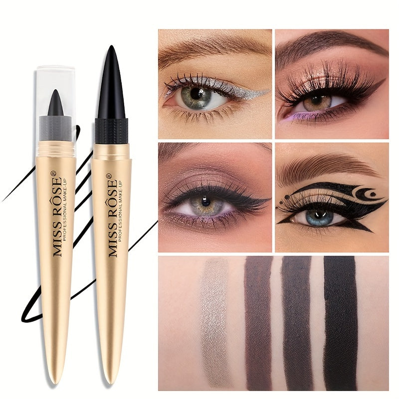 Waterproof Eyeliner Pen Rich Colorful Smudge Proof Silvery Brown Taupe