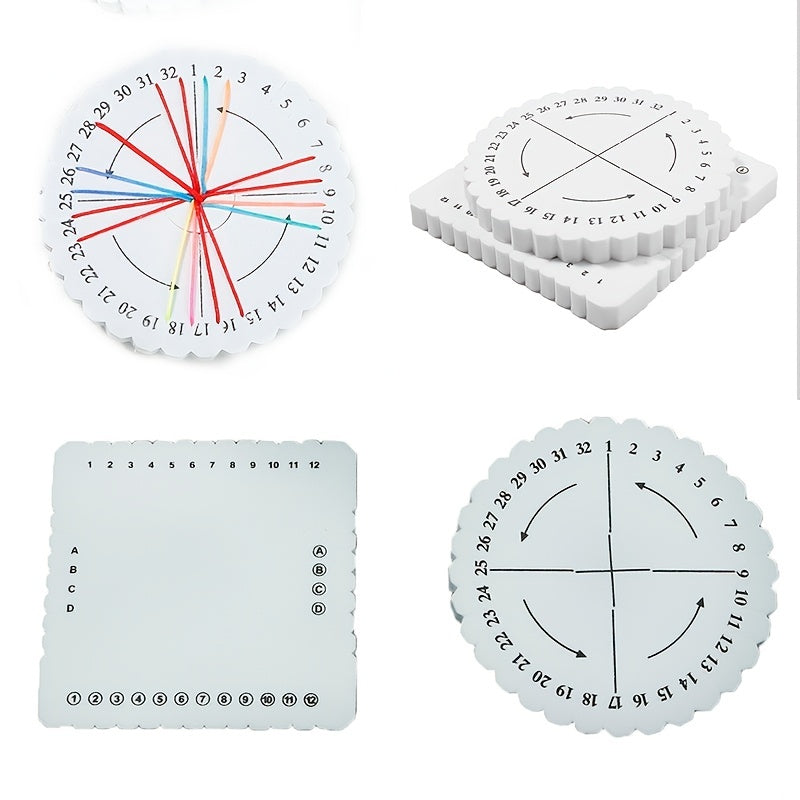 Braided Rope Knot Knitting Weaving Jewelry Board - 1pc