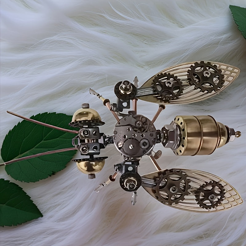 Steampunk Mechanical Bee 3D Puzzle Metal Insect Kit DIY Craft Gift