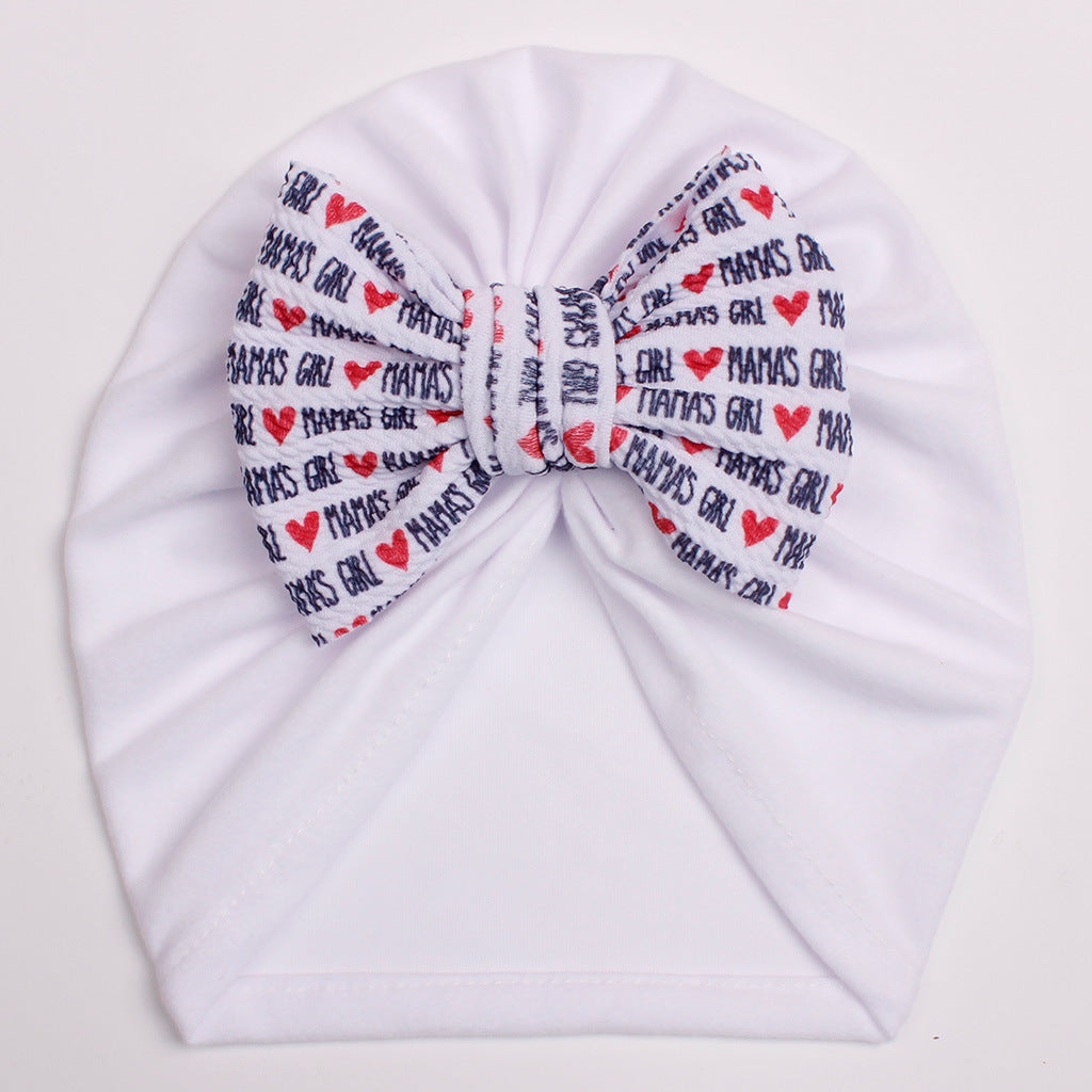 Candy Printed Bow Baby Headscarf for Baby
