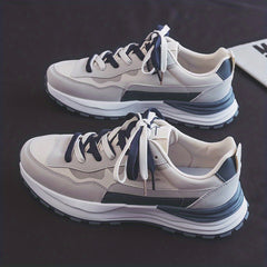 Men's Athletic Lace-Up Sneakers: Wear-Resistant & Breathable