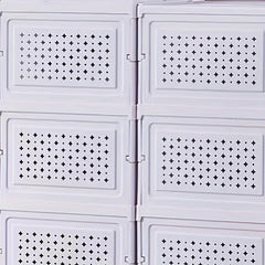 Folding Shoe Box With Door Dustproof Shoes Storage Box Household Organizer
