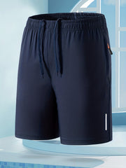 Men's Quick Dry Shorts With Side Pockets Elastic Waist
