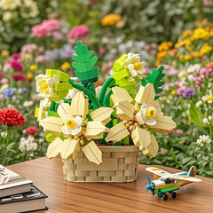 Mini Flower Building Blocks 3D Puzzle Toy Decoration Gift