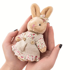 Couple Rabbit Couple Bear Plush Doll Keychain Couple Rabbit Plush Pe...