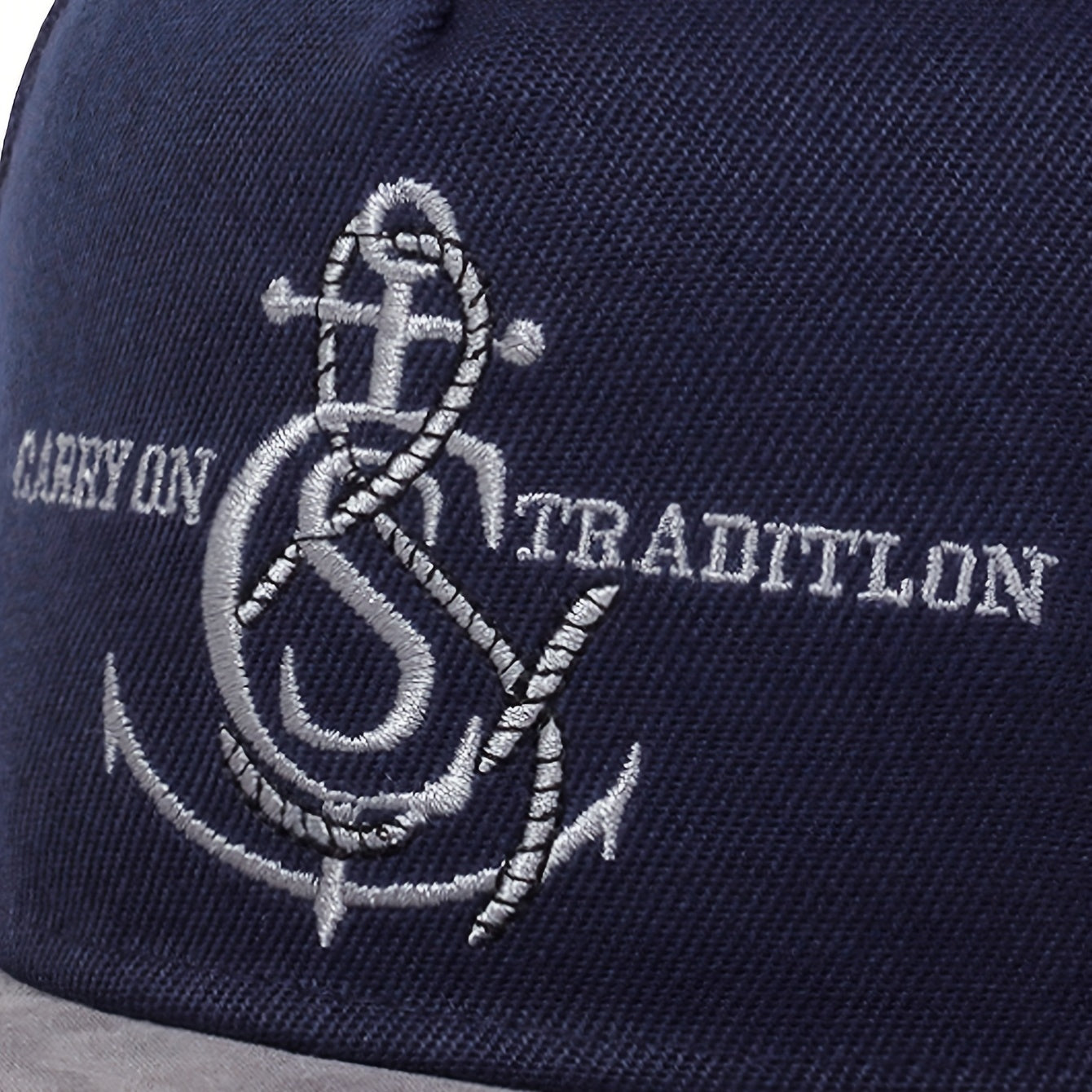 Anchor Embroidery Snapback Hat Hip Hop Baseball Cap Navy Adjustable