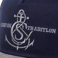 Anchor Embroidery Snapback Hat Hip Hop Baseball Cap Navy Adjustable