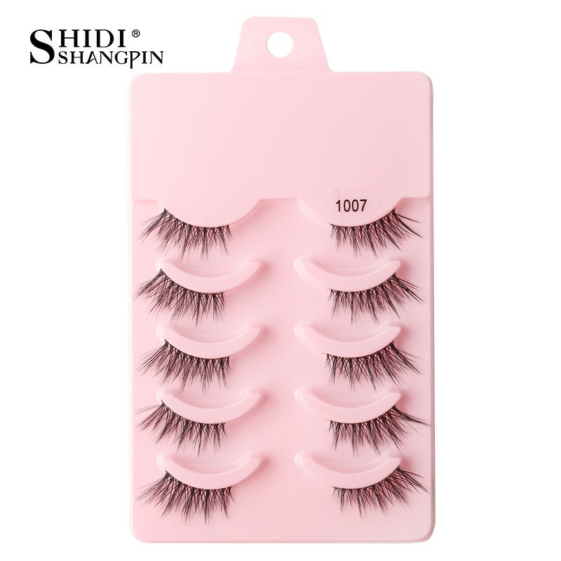 5 Pairs Half False Eyelash Natural Fluffy Cat Eyes Makeup Tool