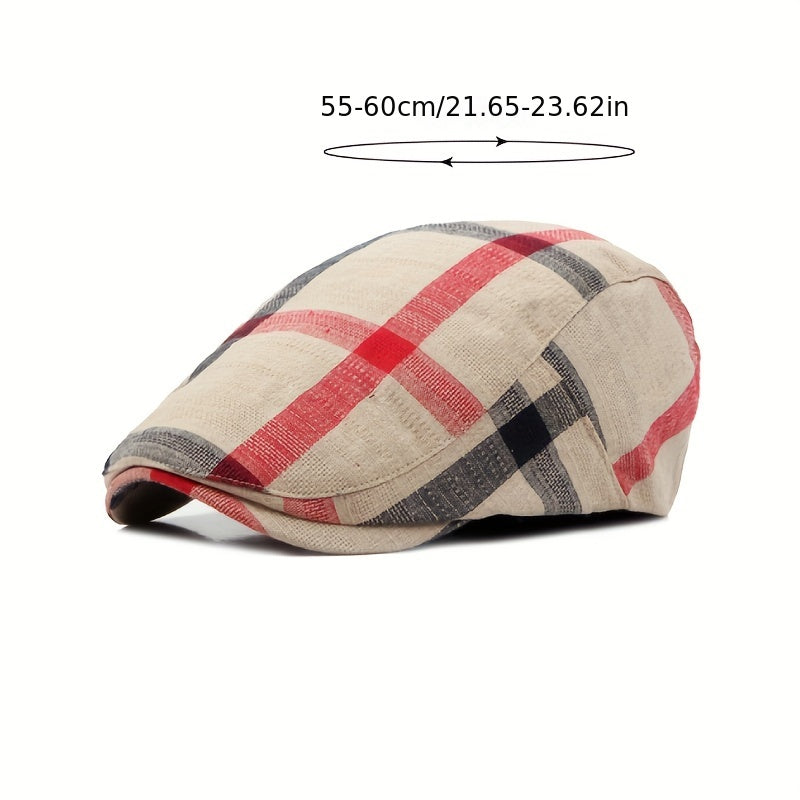 Men's Breathable Beret Hat Vintage Duckbill Cap