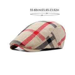 Men's Breathable Beret Hat Vintage Duckbill Cap