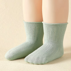 5 Pairs Casual Knit Socks Soft Baby Socks Boys Girls Accessories
