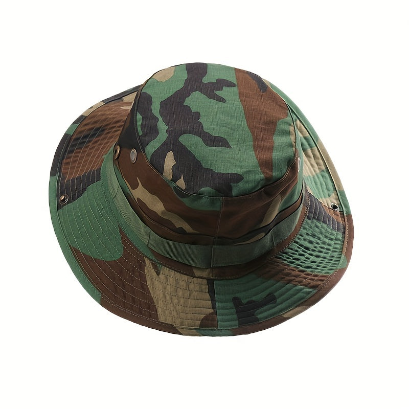 Camouflage Round Brim Hat Army Fan Spring Summer Sun Hat