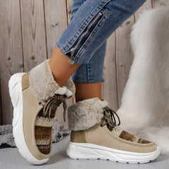 Non slip Chunky Snow Boots Wear Resistant Warm Boots Women's Footwear