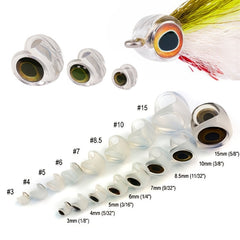 30pcs Clear Fish Mask Streamer & 3D Fish Eyes For Saltwater Fishing