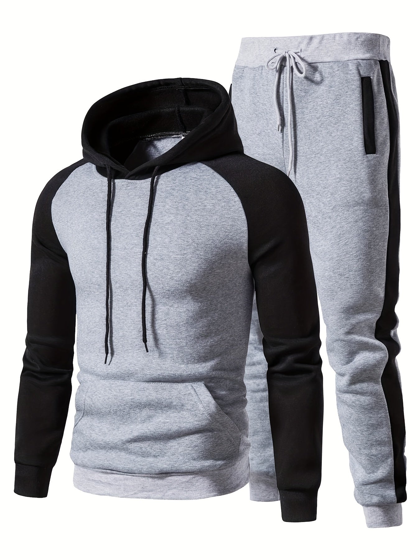 Men's Casual Hoodie & Sweatpants Set for Autumn Winter