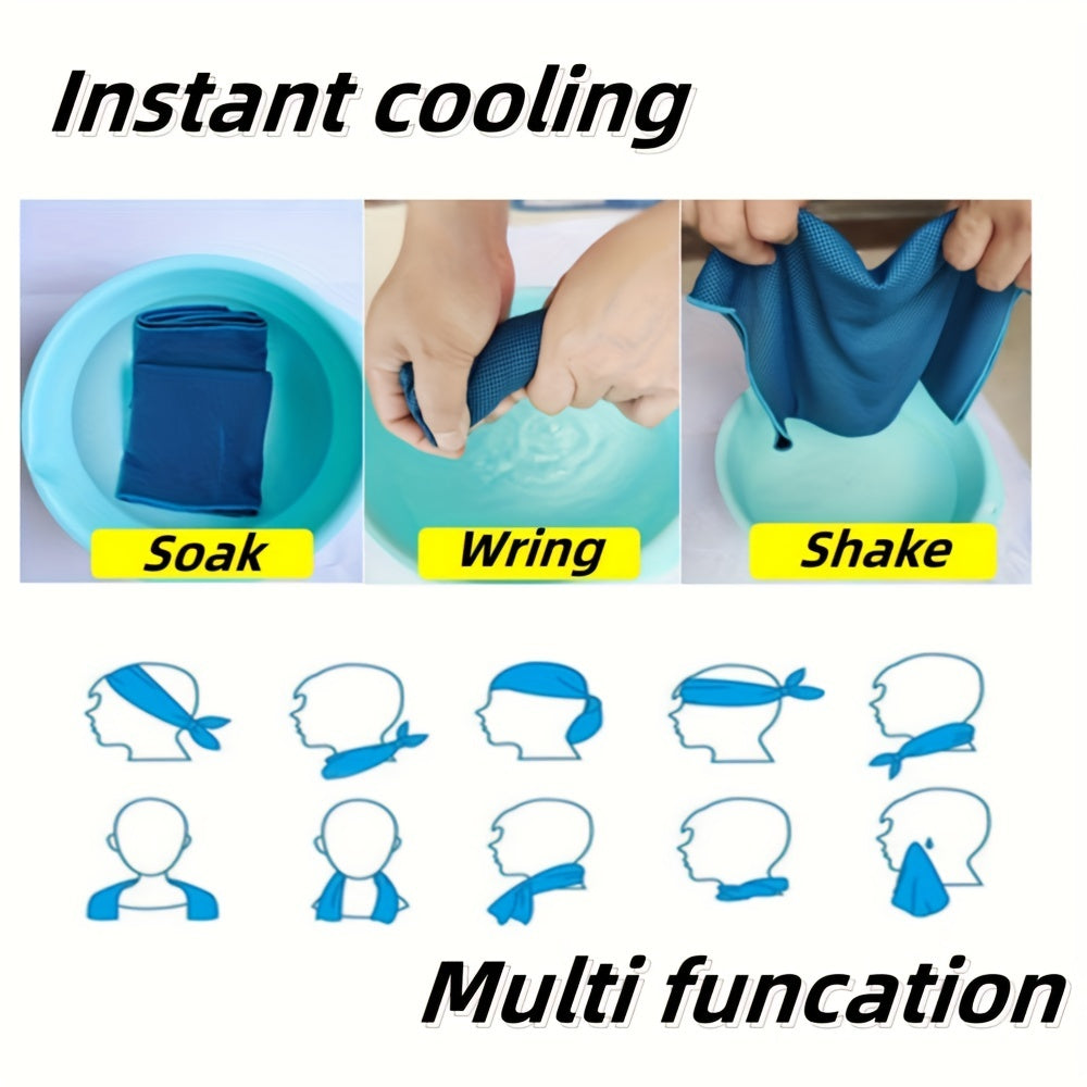 2pcs Cooling Towels Lightweight Quick Drying Towel for Outdoor Yoga Sports