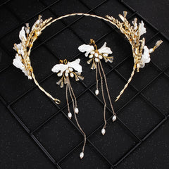 Floral Crystal Headband Girls Hair Accessories Birthday Wedding Headpiece