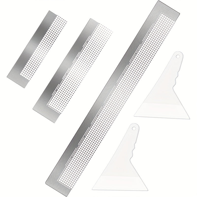 3pcs Diamond Painting Ruler Stainless Steel Tool With 216, 400, 800 Grids