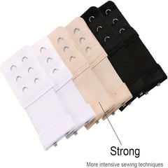 6pcs 2 Hooks Bra Strap Extenders Adjustable Band Buckle Women's Lingerie Accesso