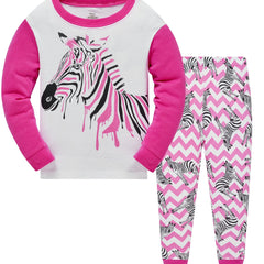 Cartoon Animal Girls Pajamas Set - Christmas Promotion