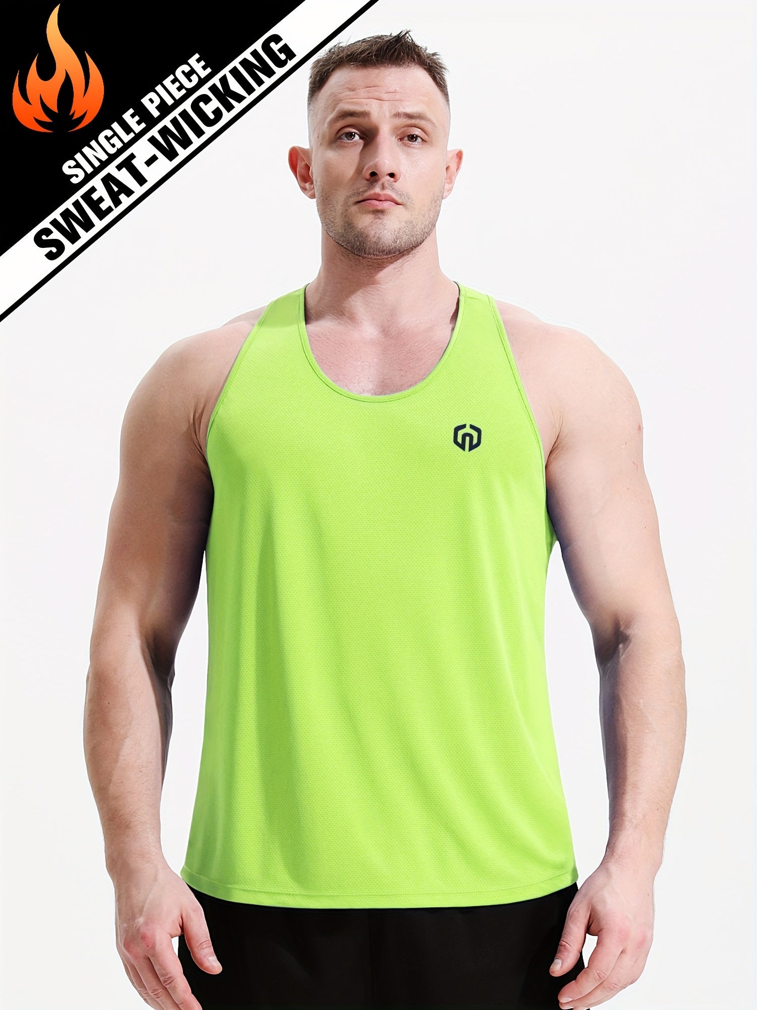Men's Stretch Sleeveless Tank Top for Gym Workout - Comfy & Breathable