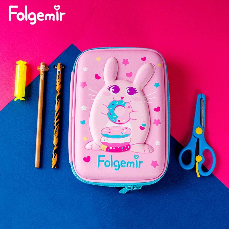 Kids Cartoon Pencil Case Hard Pen Case Educational Painting Bag