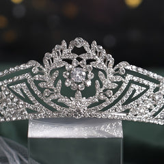 Royal Wedding Tiara Bridal Headpiece Zircon Plated Golden Gift