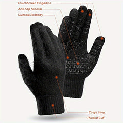 Warm Touch Screen Gloves Winter Thermal Gloves For Men Women