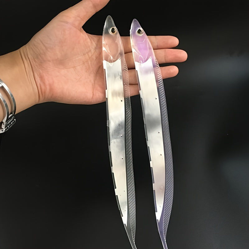 2pcs Hairtail Soft Baits for Sea & Boat Fishing