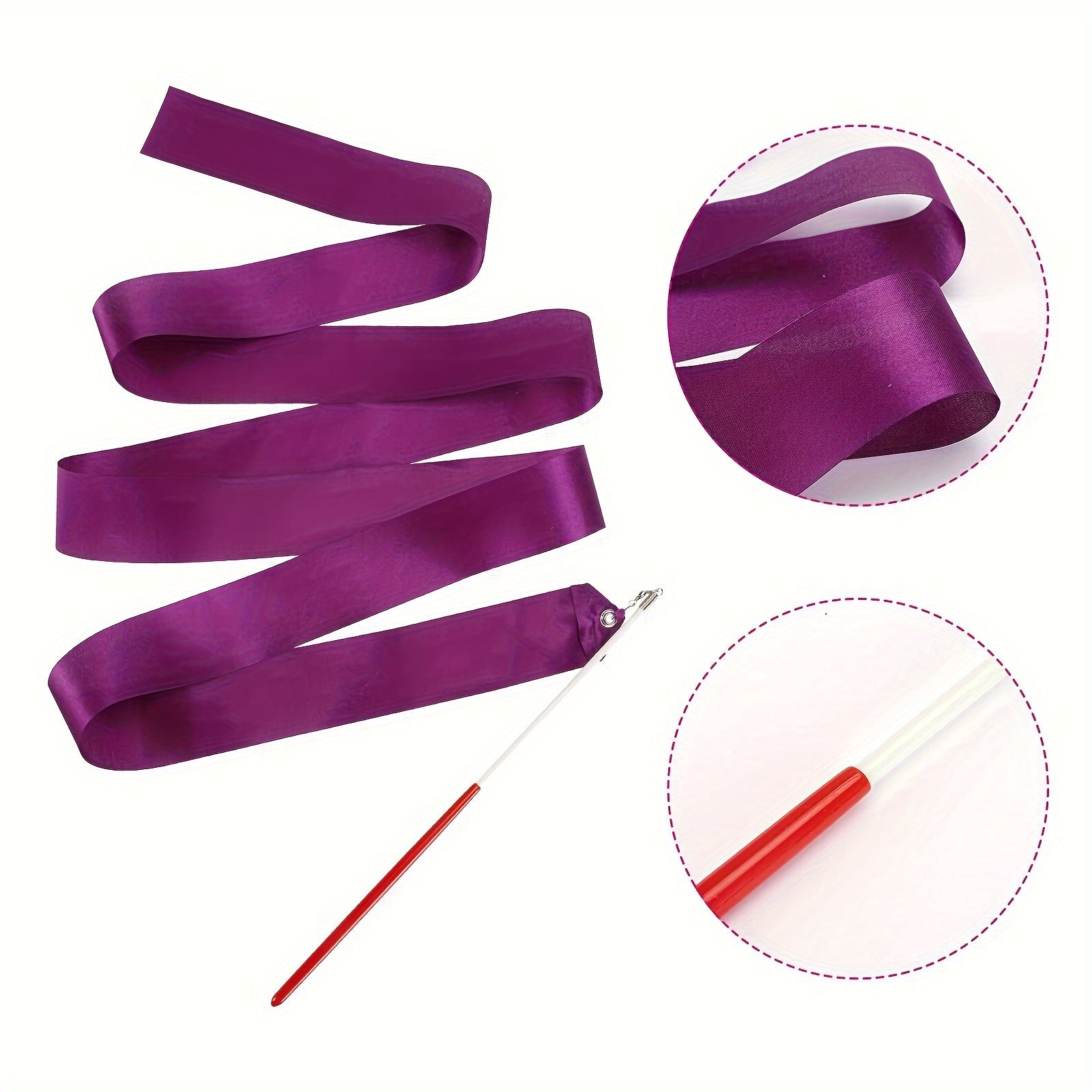 12pcs Dance Ribbons Gymnastics Ribbon Streamers for Talent Shows
