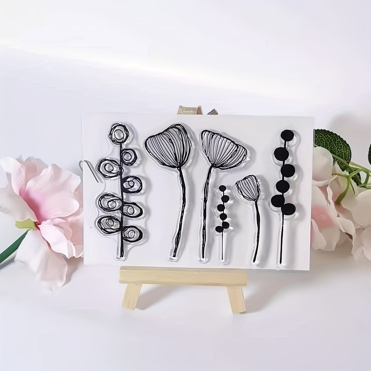Flower Clear Stamp for Card Decoration DIY Scrapbook Album Crafts