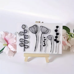 Flower Clear Stamp for Card Decoration DIY Scrapbook Album Crafts