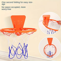 Foldable Basketball Net Space Saving Easy Install
