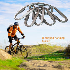 Aluminum D Buckle for Outdoor Camping Hiking
