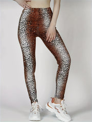 Leopard Print Yoga Leggings High Stretch Fitness Pants