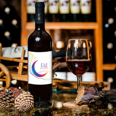 4pcs Ramadan Wine Bottle Stickers Eid Al Adha Mubarak Decorative Labels