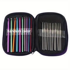 12pcs 22pcs Metal Crochet Needles Convenient Sweater Woven Crochet Tools Set