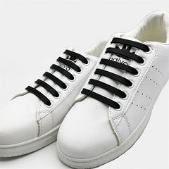 Silicone Tieless Lazy Shoe Laces Waterproof I-shaped Shoe Laces