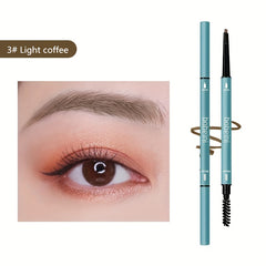 Waterproof Double Headed Eyebrow Pen Long-lasting Colorfast Slim Pencil