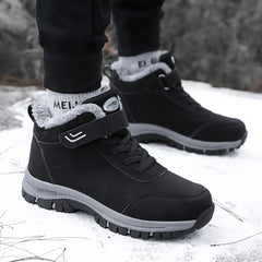 Thick Sole Non Slip Tactical Hiking Shoes Slip On Waterproof Ankle Boots