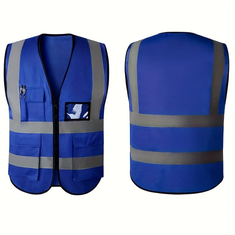 Reflective Safety Vests With Pockets And Zippers