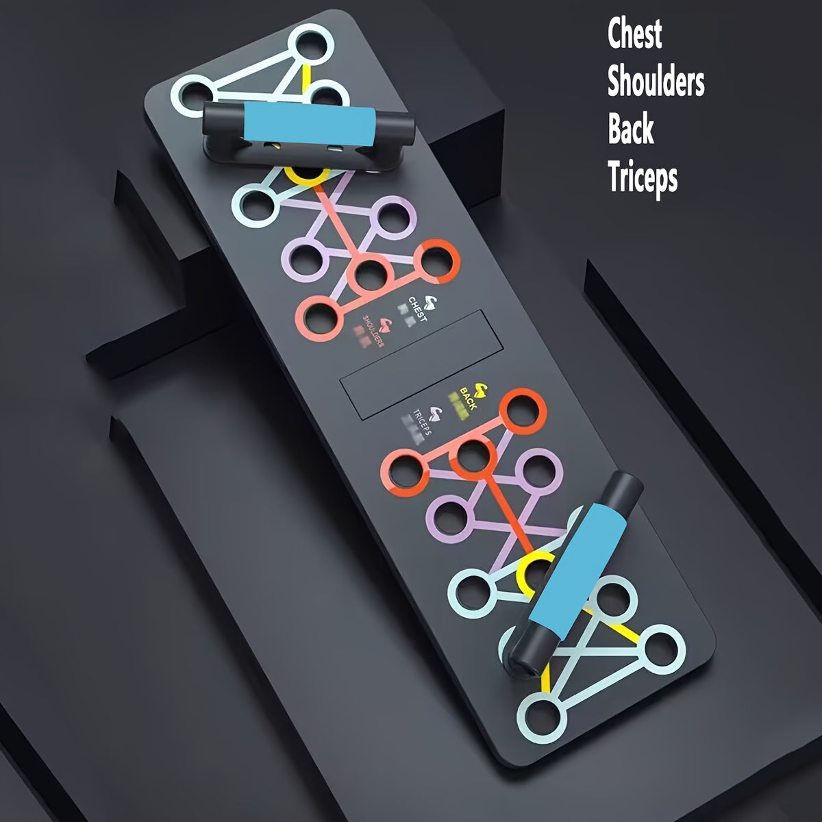 Colorful Foldable Push Up Board 20 in 1 for Strength Training Chest Tricep Back