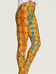 Ombre Print Leggings High Waist Random Print Skinny Casual Leggings