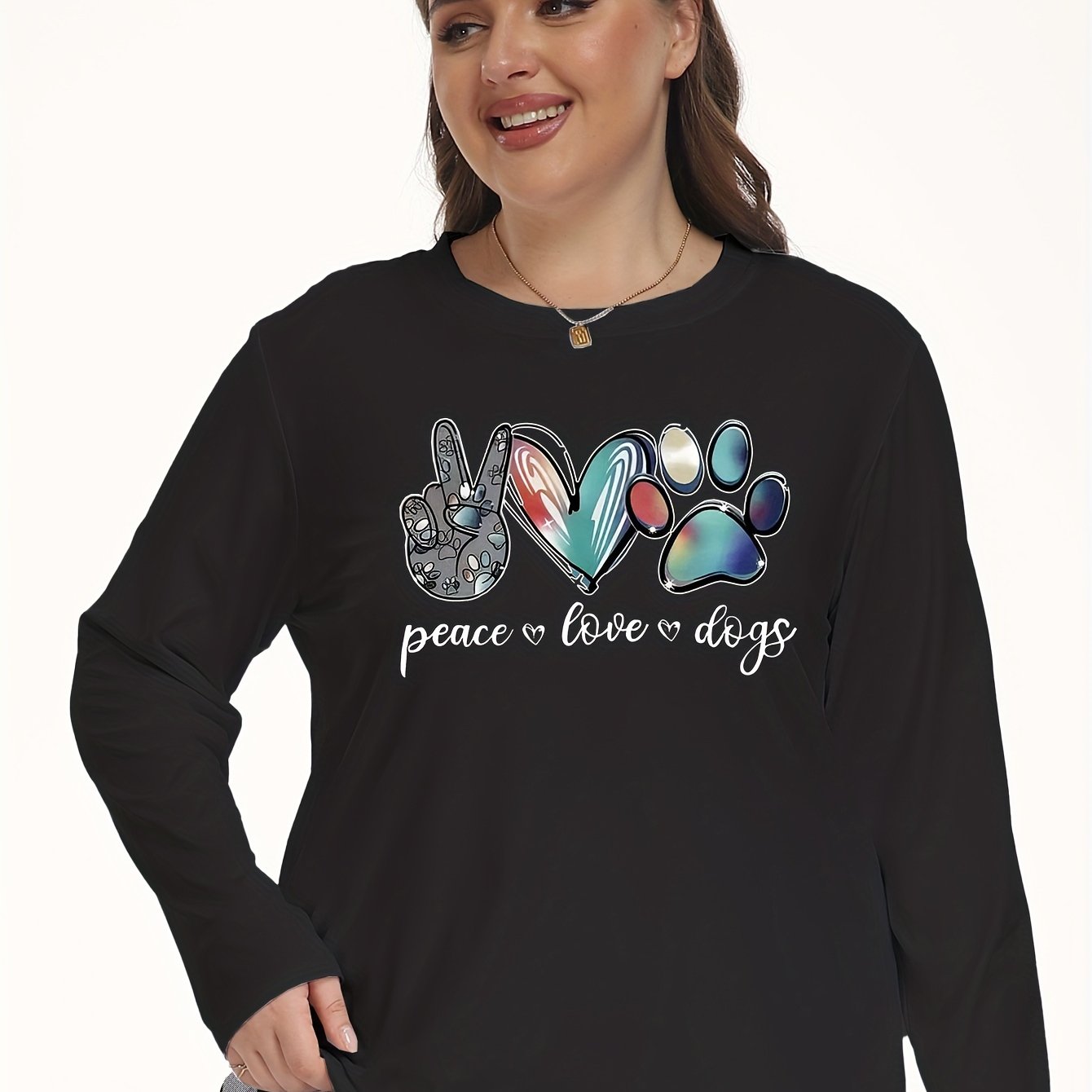Graphic Long Sleeve Loungewear Tee