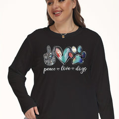 Graphic Long Sleeve Loungewear Tee
