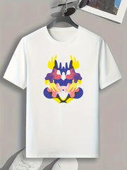 Artistic Pattern Print Men's Graphic T shirt Casual Comfy Tees For Summer