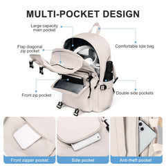 College Laptop Backpack Water Resistant Travel Rucksack