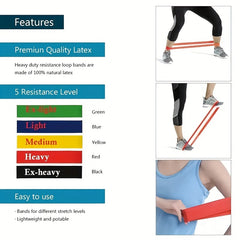 Elastic Resistance Tension Band for Pilates Workouts
